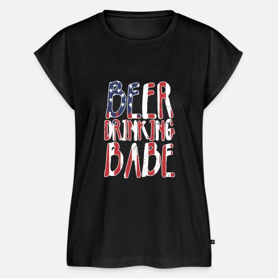 Beer Babe Patriotic American Flag Gift 